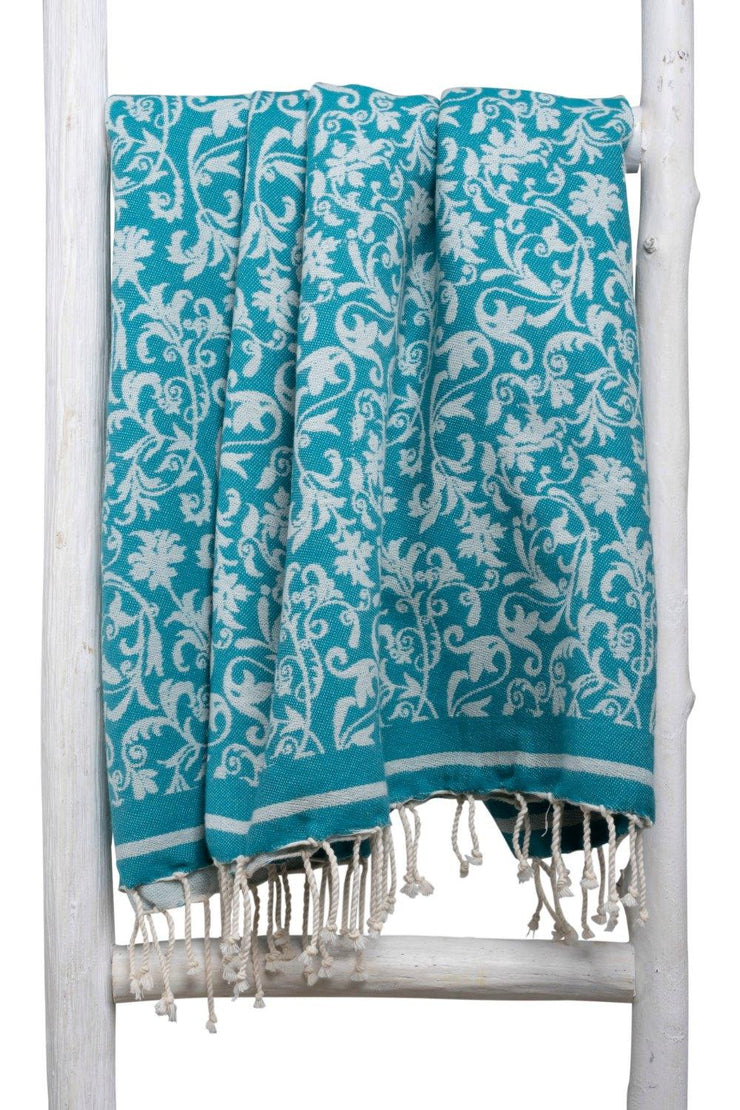 Handtuch Fouta Handel Fairer - cm 100x190 mit - – für Damen Hamam Blumen